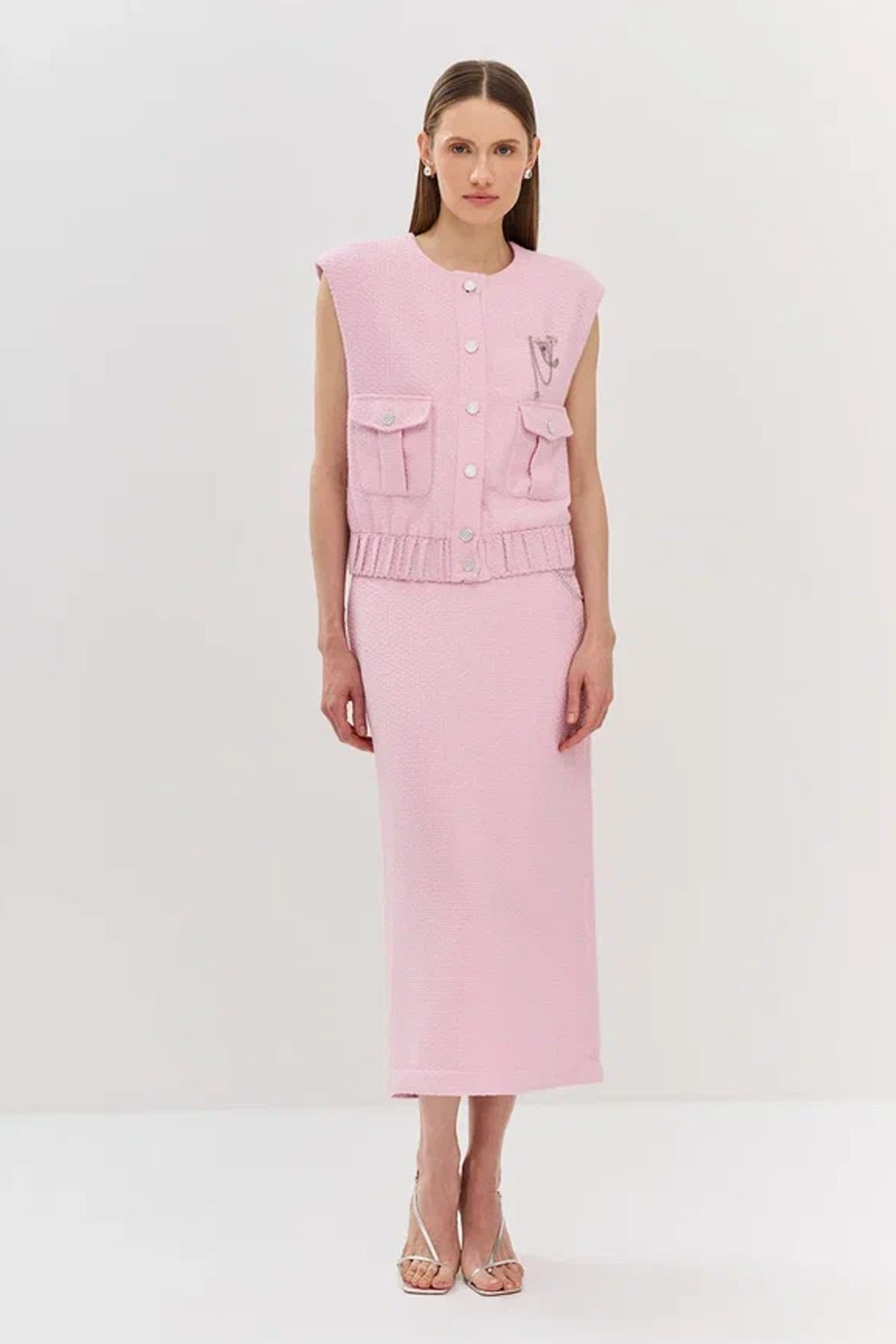 Юбка-карандаш из твида, 40р