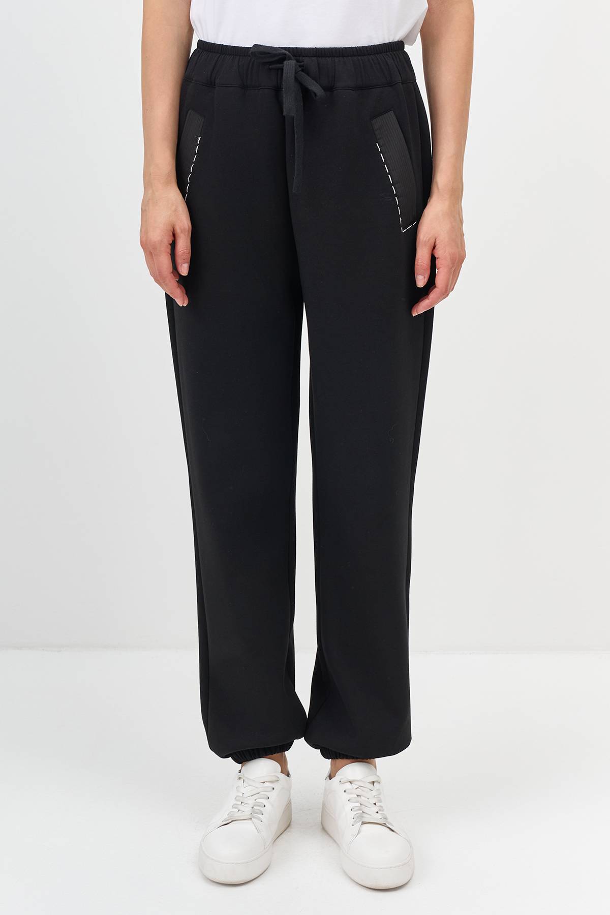 Лимитированная серия джоггеры с декором на карманах и ремень, 34