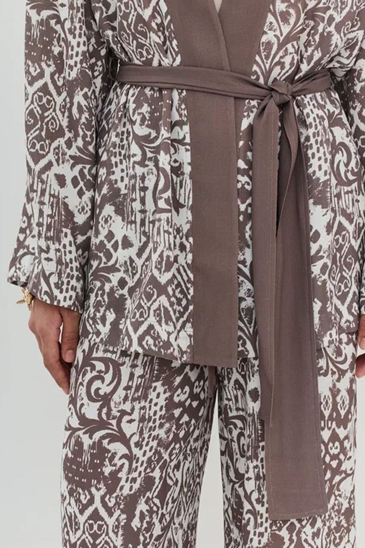 Блузка с этническим принтом, 42р