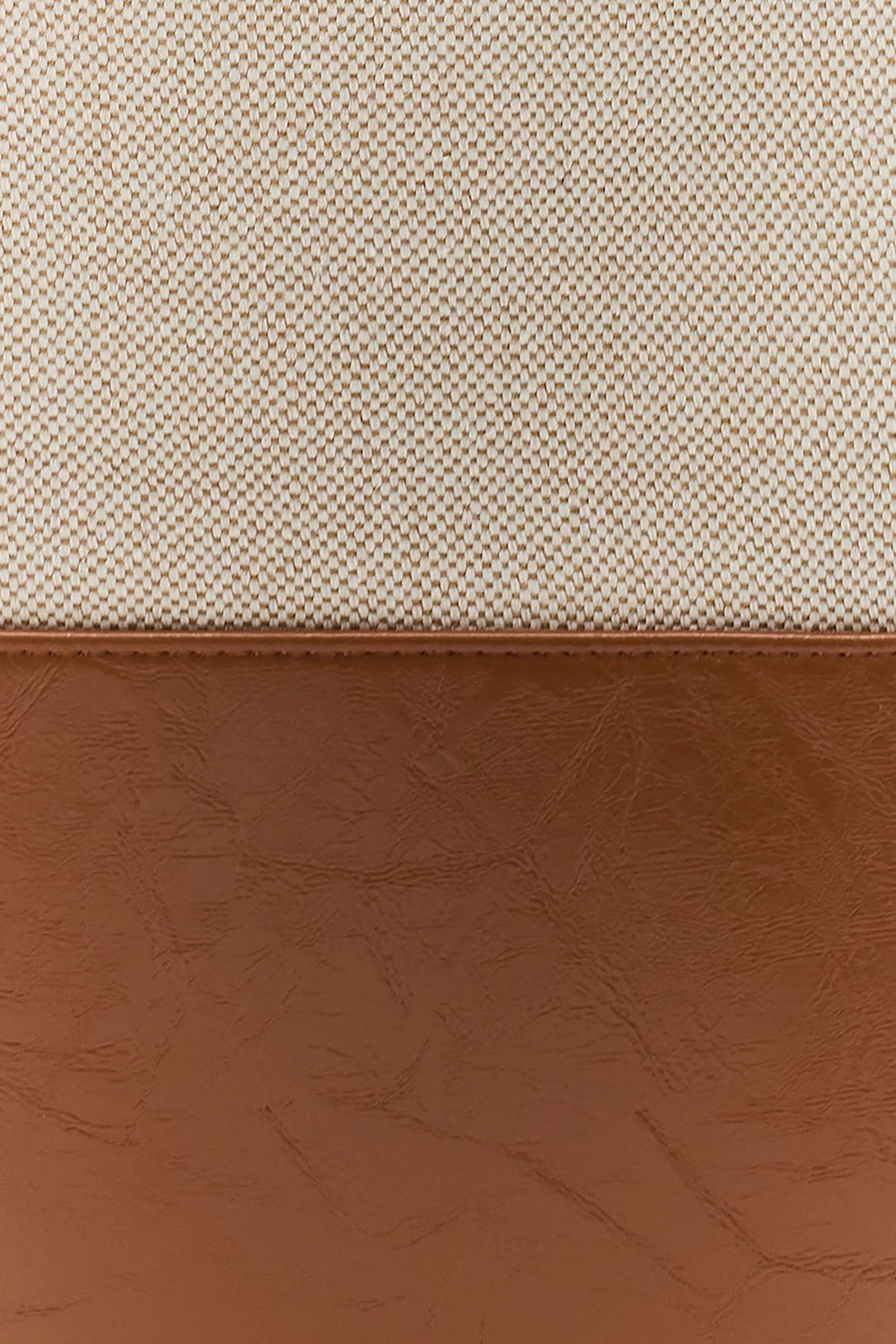 Сумка-шоппер из текстиля и искусственной кожи, One