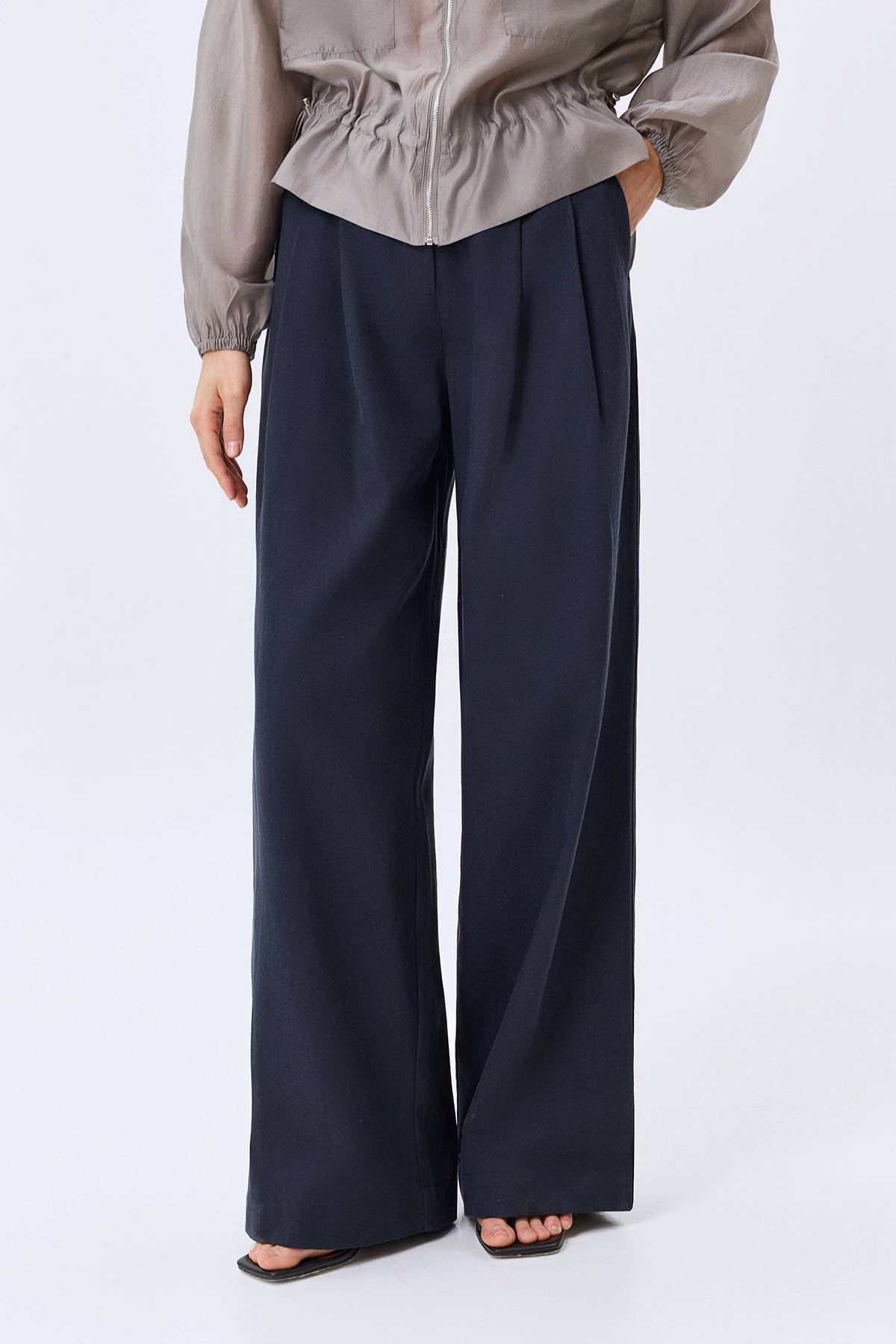 Широкие брюки из тенселя, 44