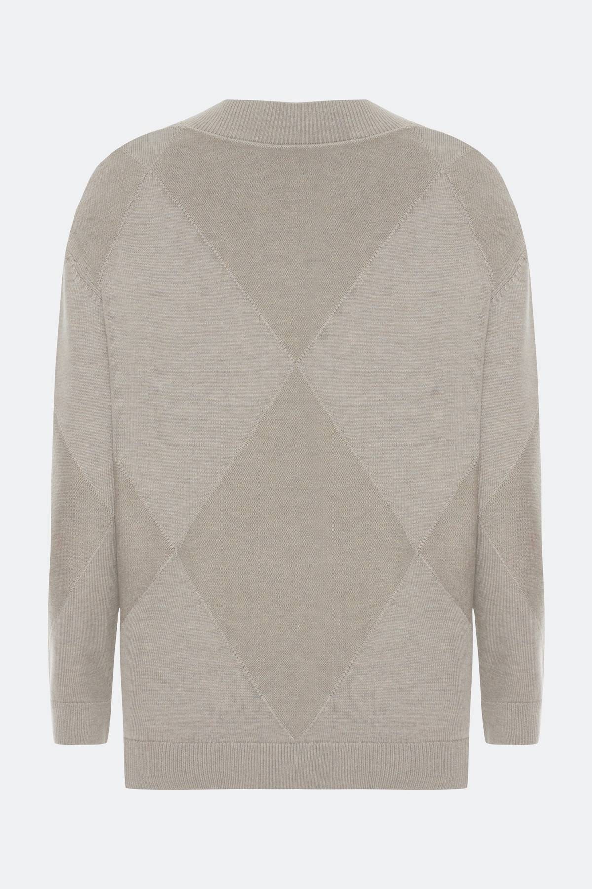 Лимитрированная серия джемпер-туника с V-образным вырезом и ремень, 34