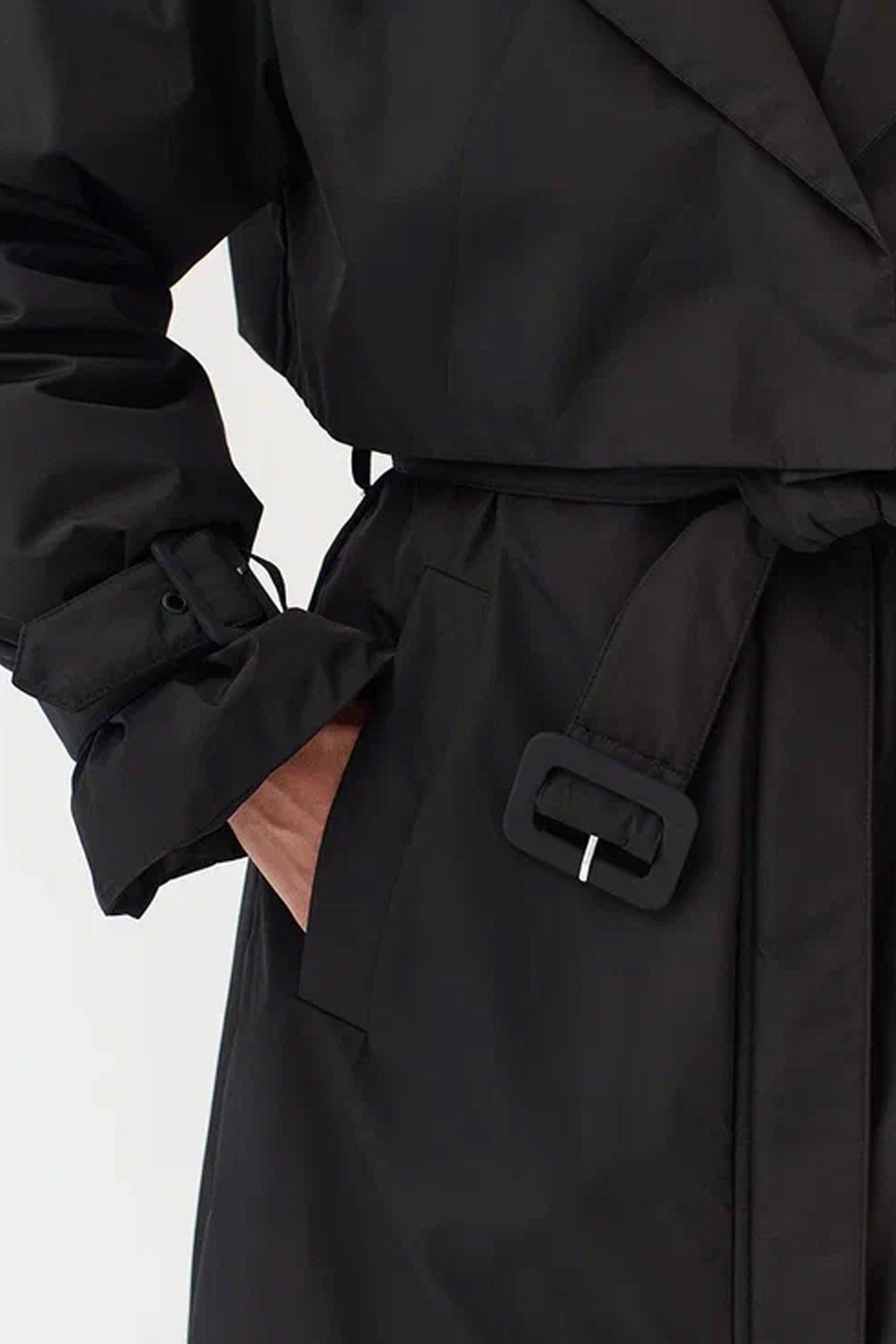 Удлиненный тренч на натуральном утеплителе, 52р