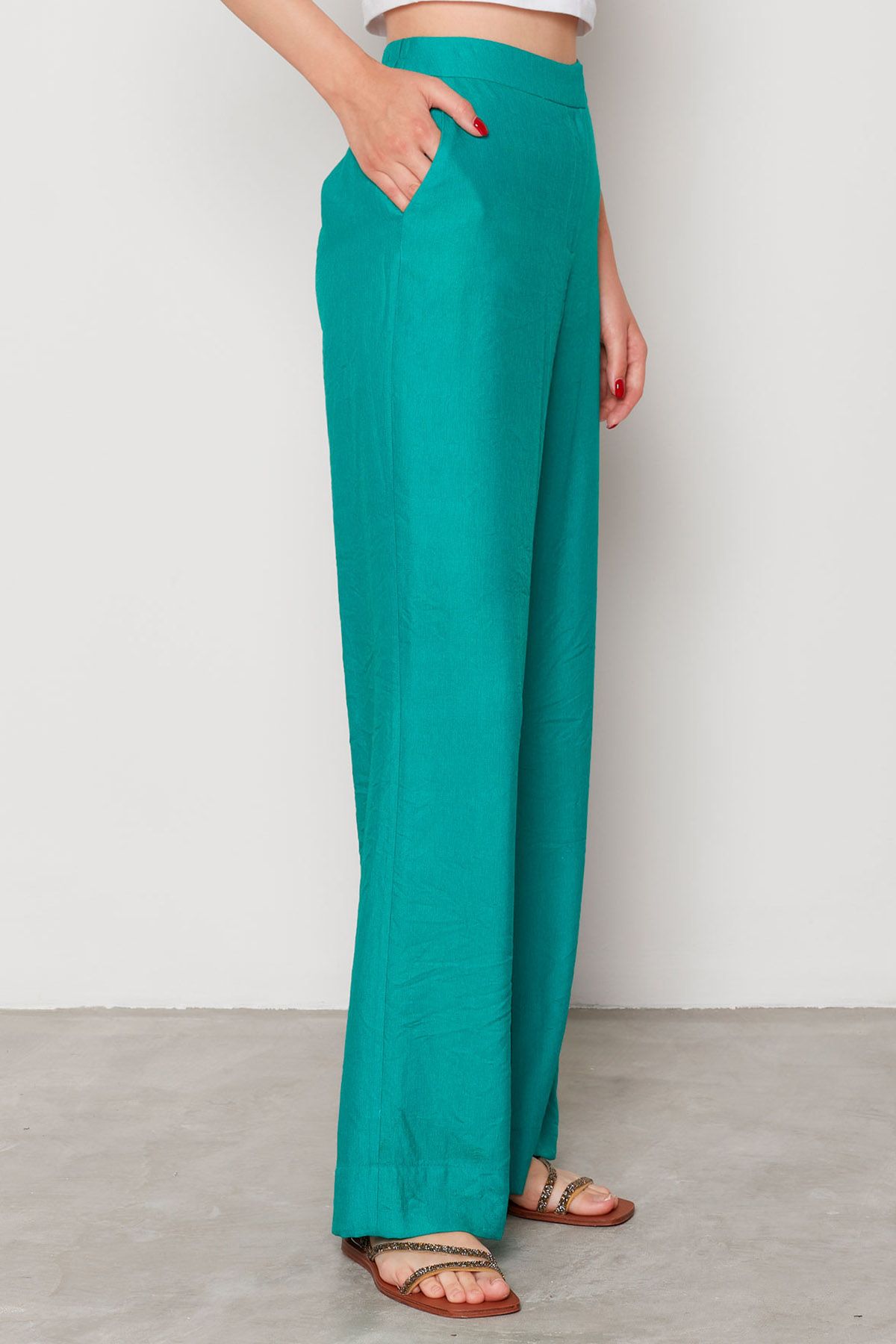 Брюки из струящейся ткани, 42р