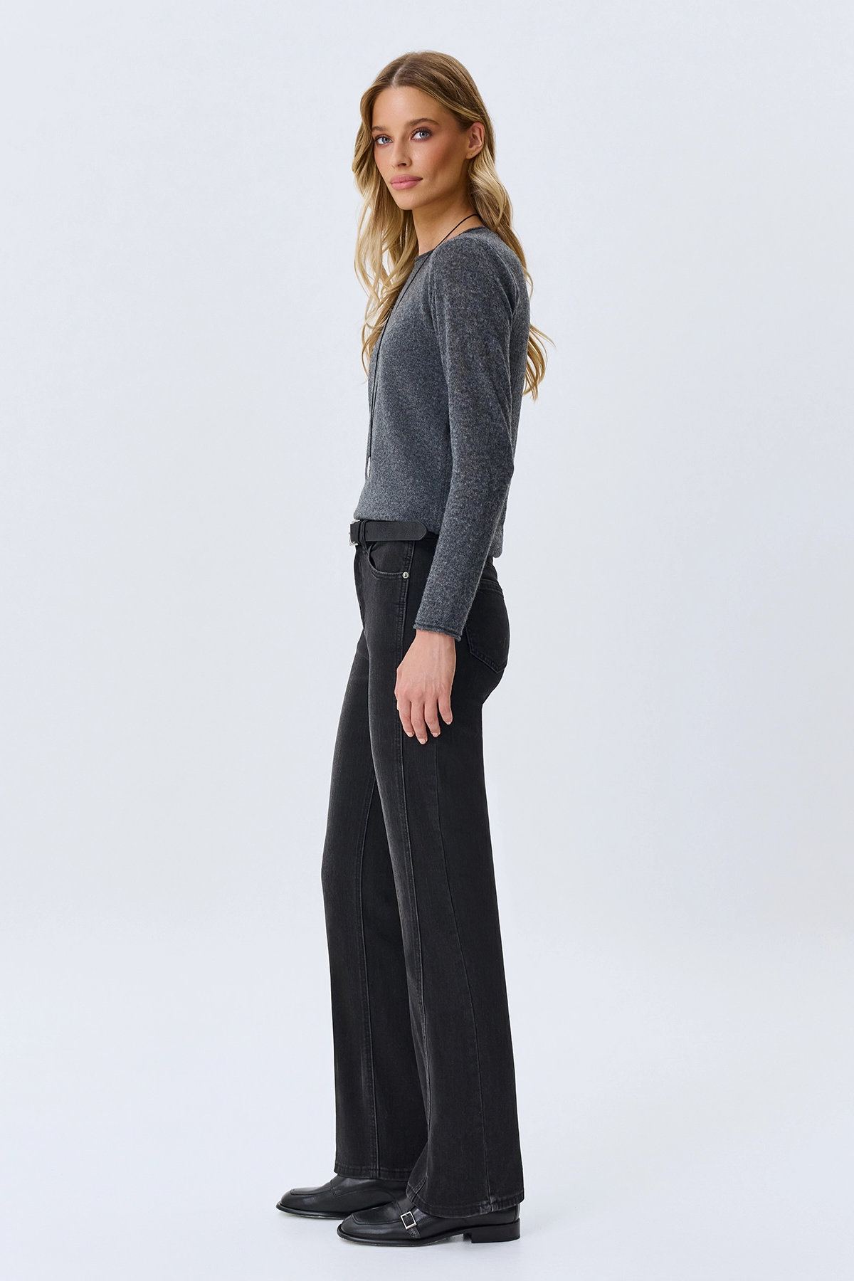 Джинсы Straight fit, черные, 52
