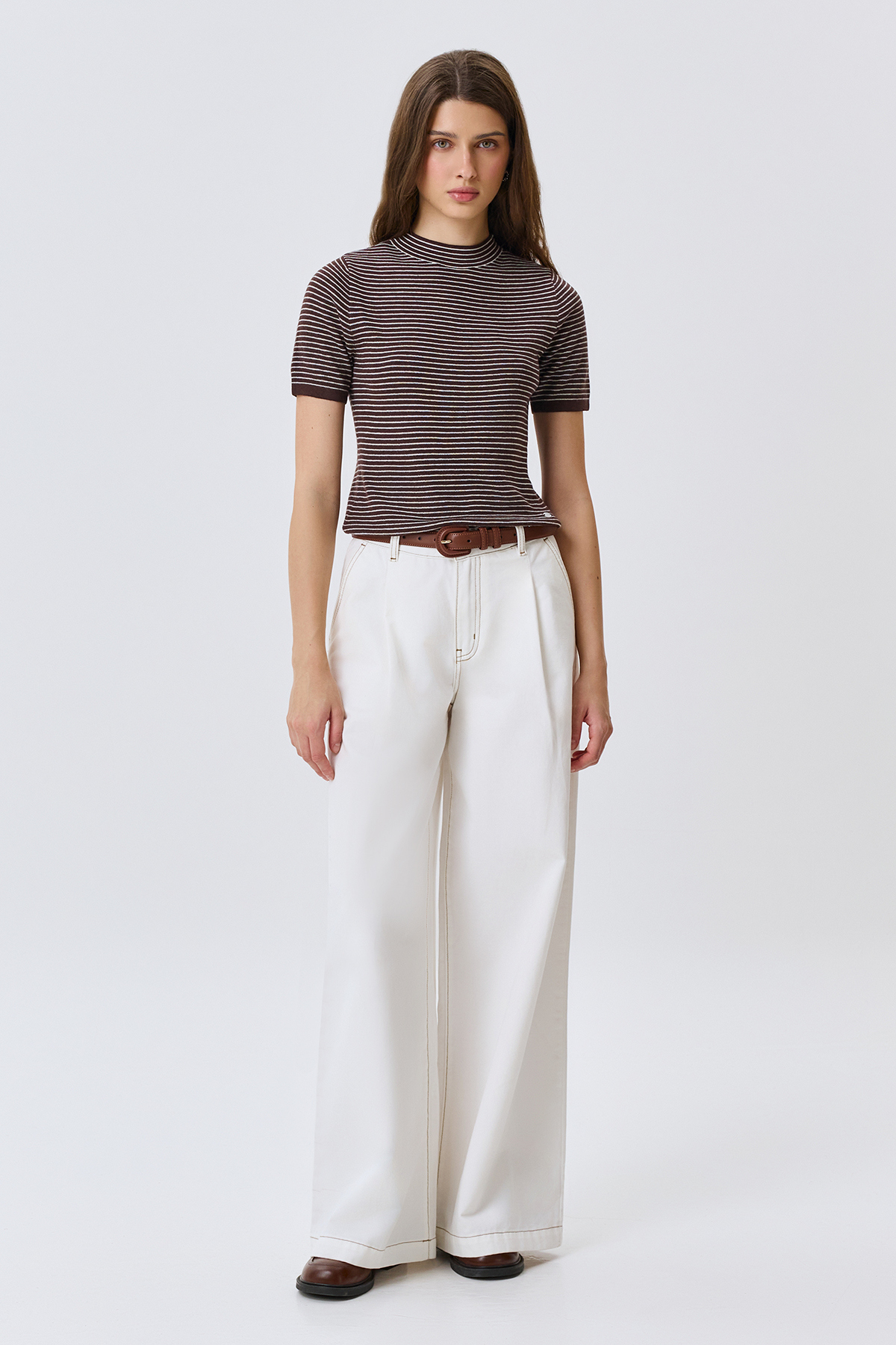 Джинсы широкие палаццо, 50