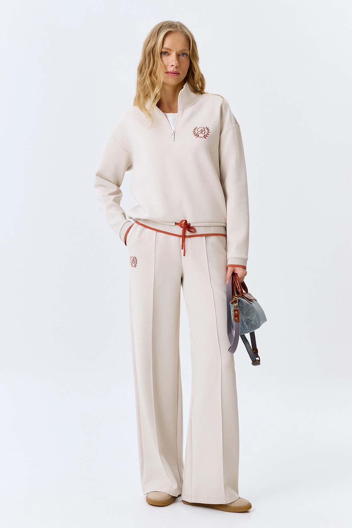 Трикотажные брюки со стрелками, 34