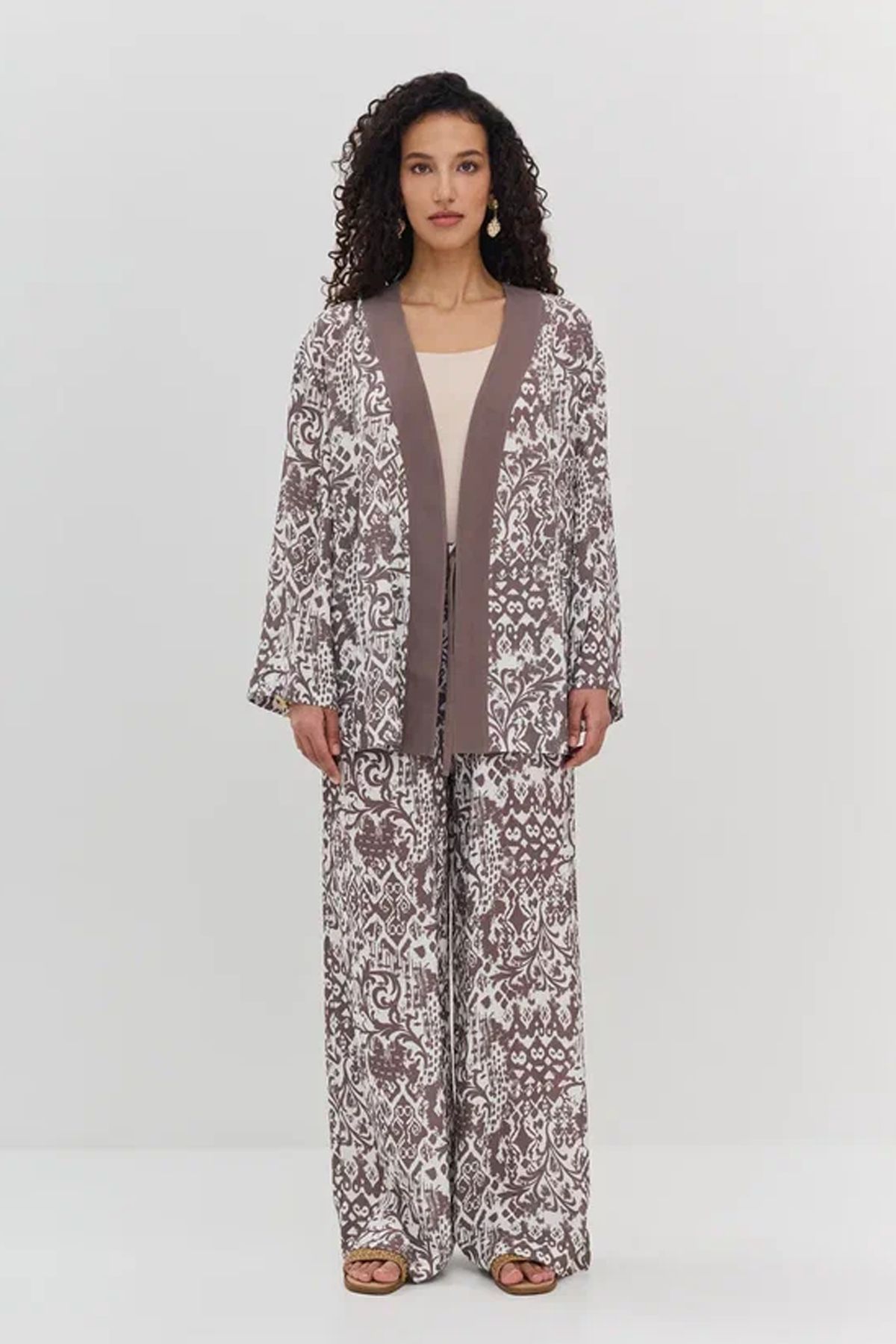 Брюки с этническим узором, 44р