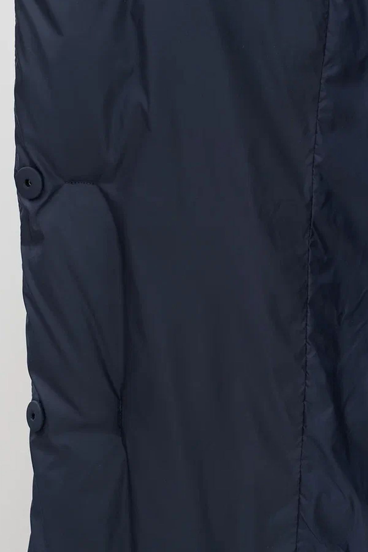 Свободное пальто с вертикальной стежкой в темно-синем цвете, 48р