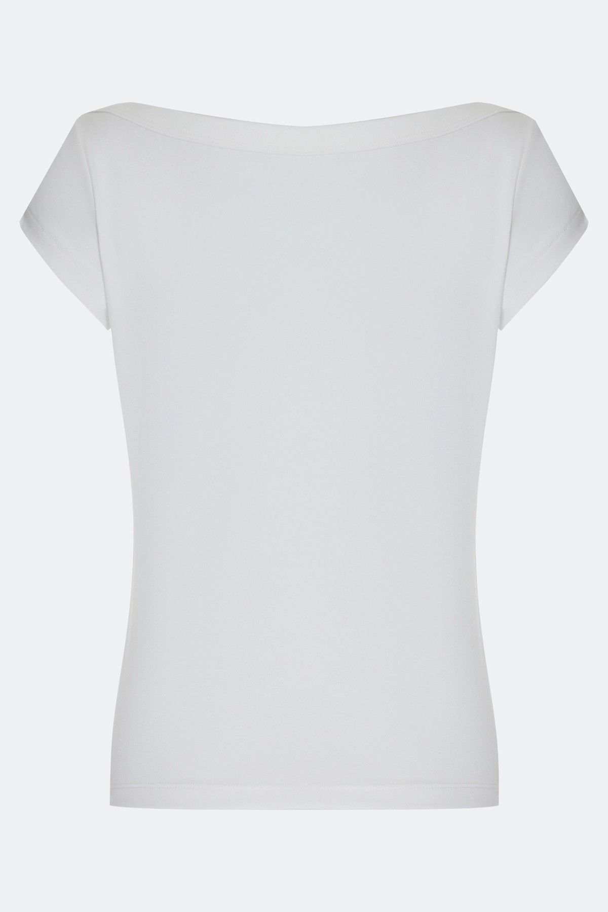 Базовая белая приталенная футболка, 50