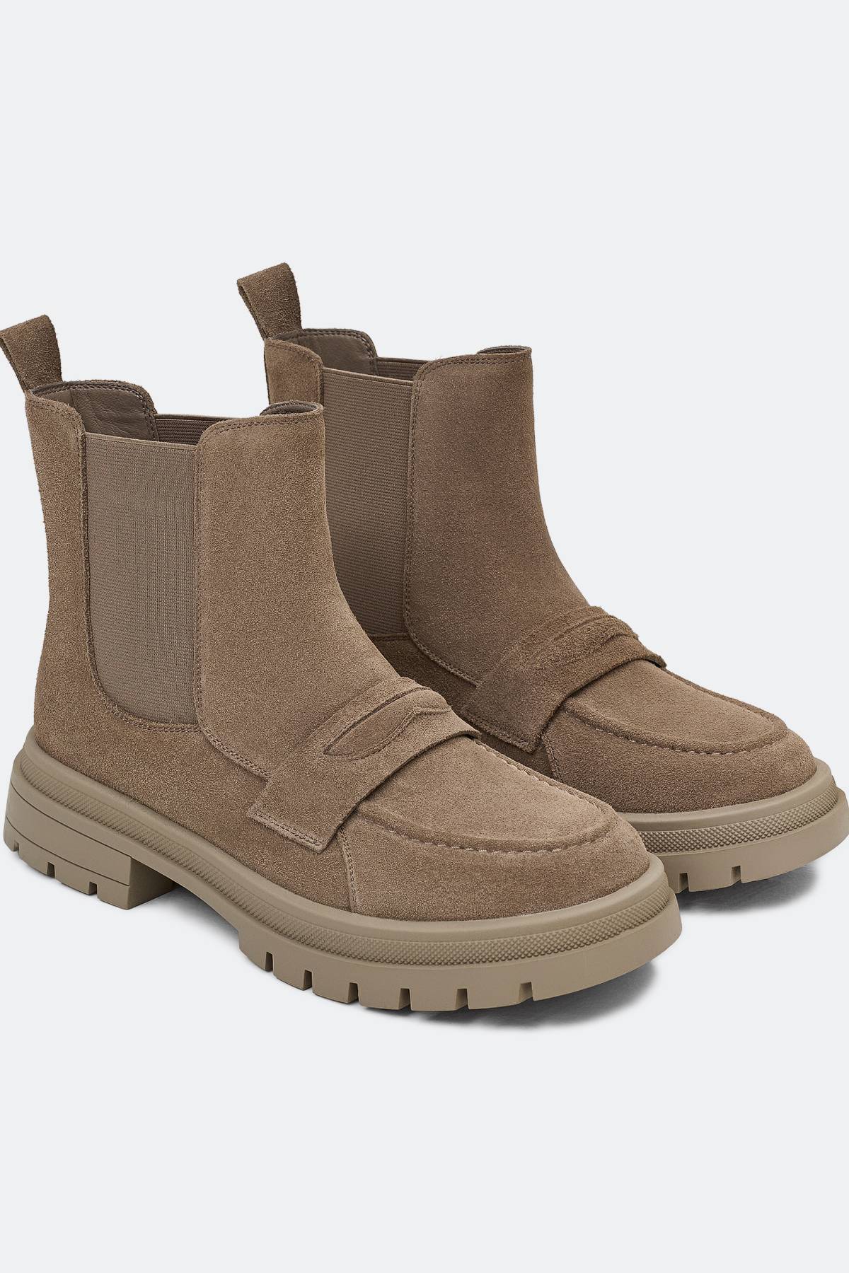 Ботинки челси из натуральной замши, 36