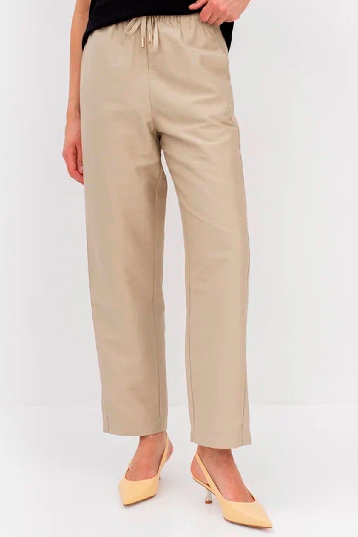 Брюки-бананы с резинкой на талии, 42р