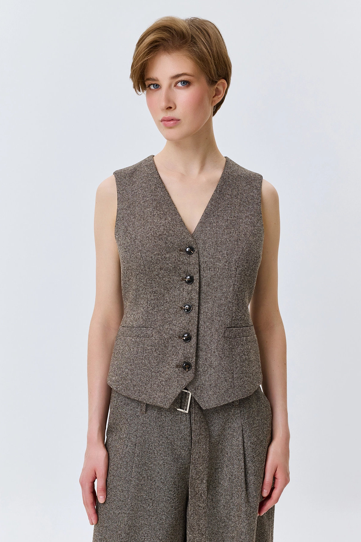 Жилет с узором Herringbone, 52