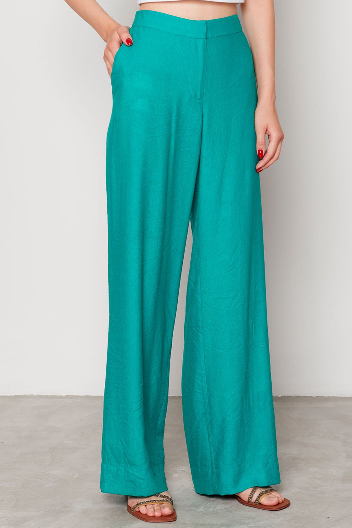 Брюки из струящейся ткани, 42р