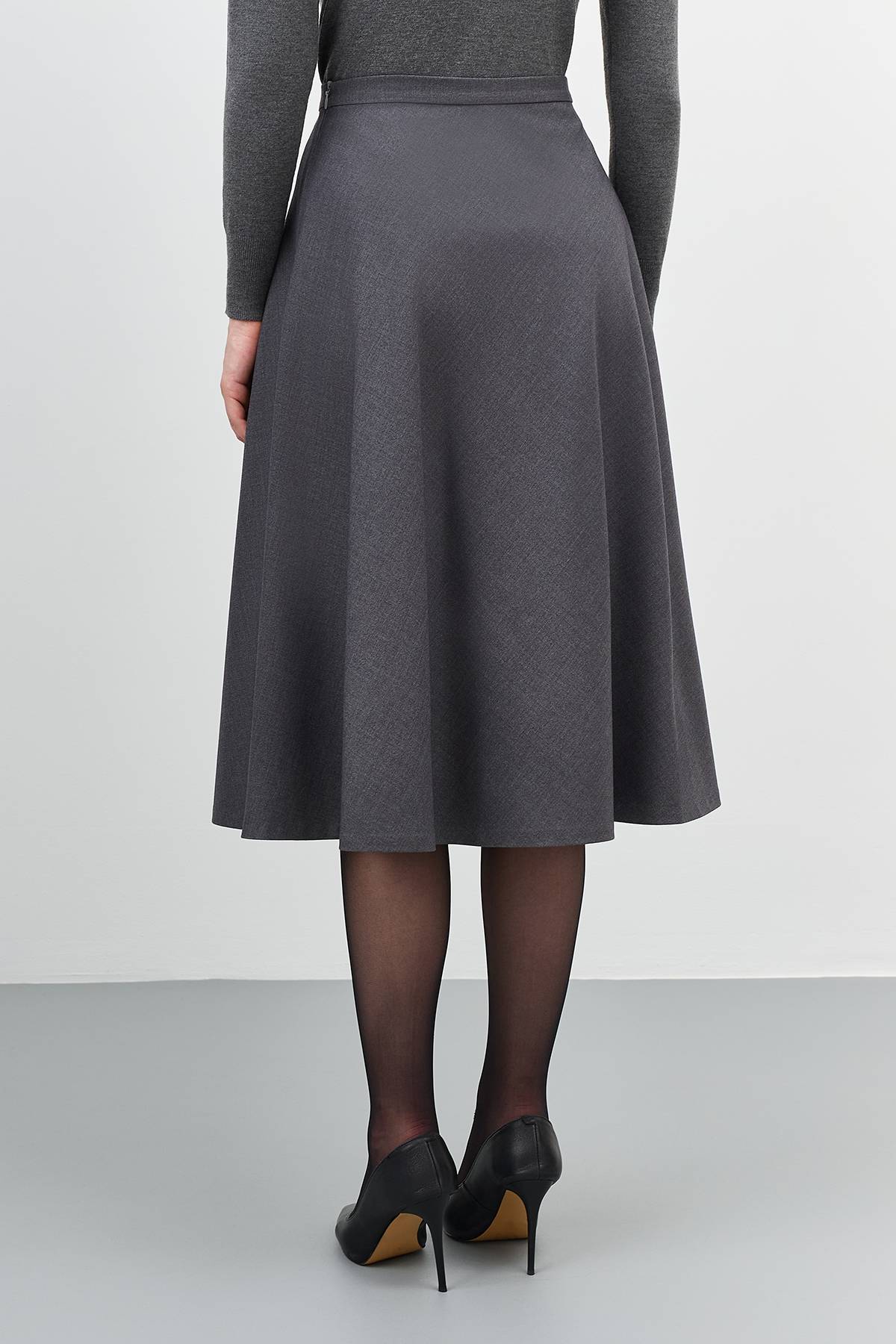 Лимитированная серия юбка миди А-силуэта и ремень, 42