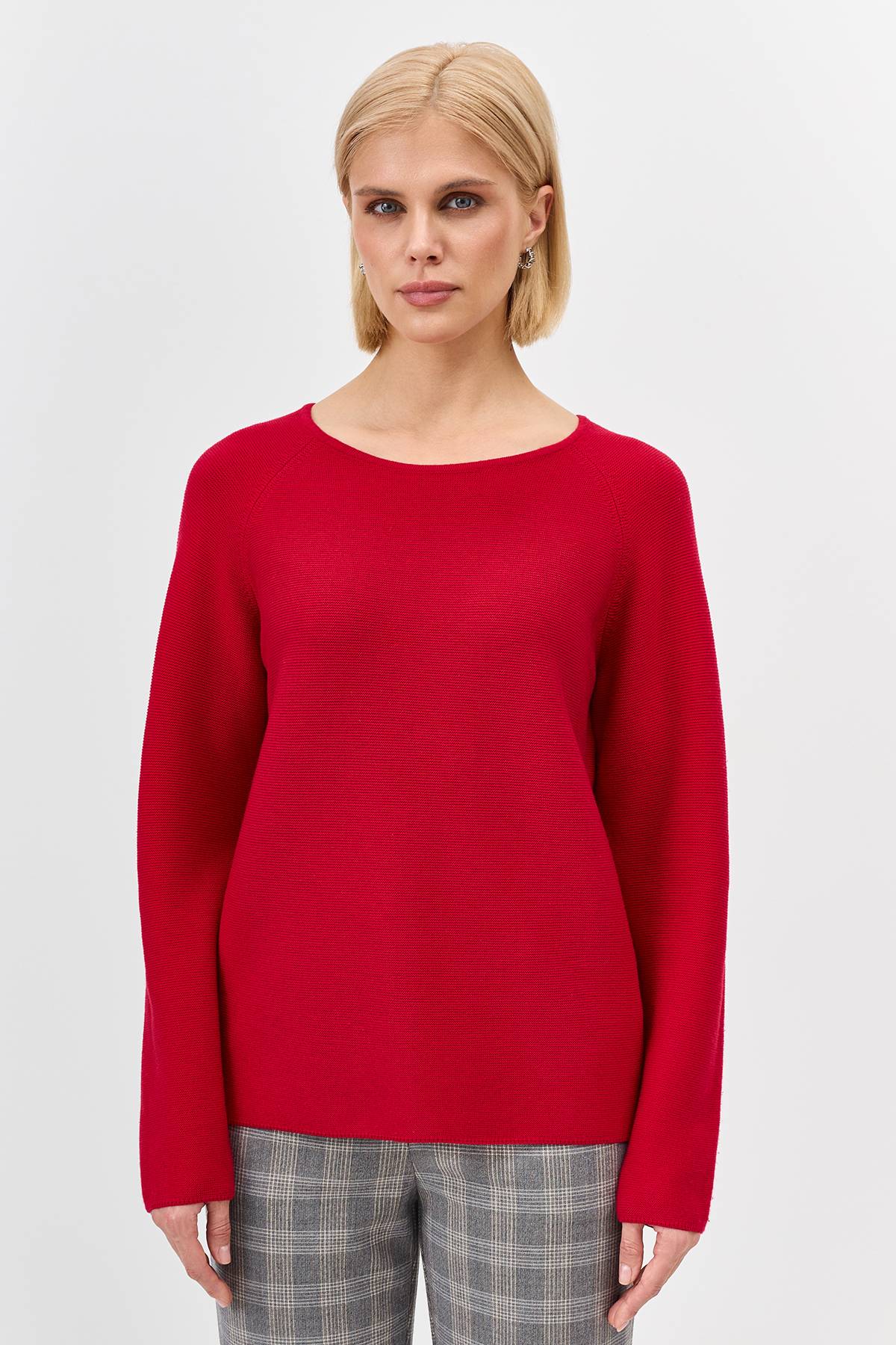 Лимитированная серия яркий джемпер с вырезом лодочка с палантином, 34