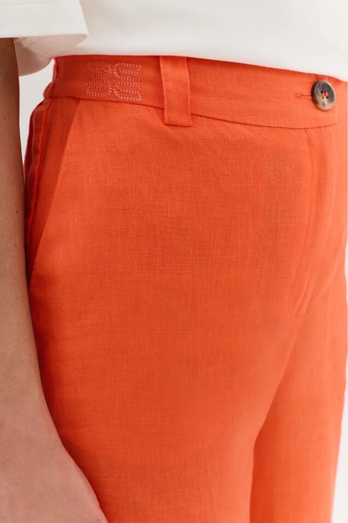 Яркие брюки со шлёвками, 50р