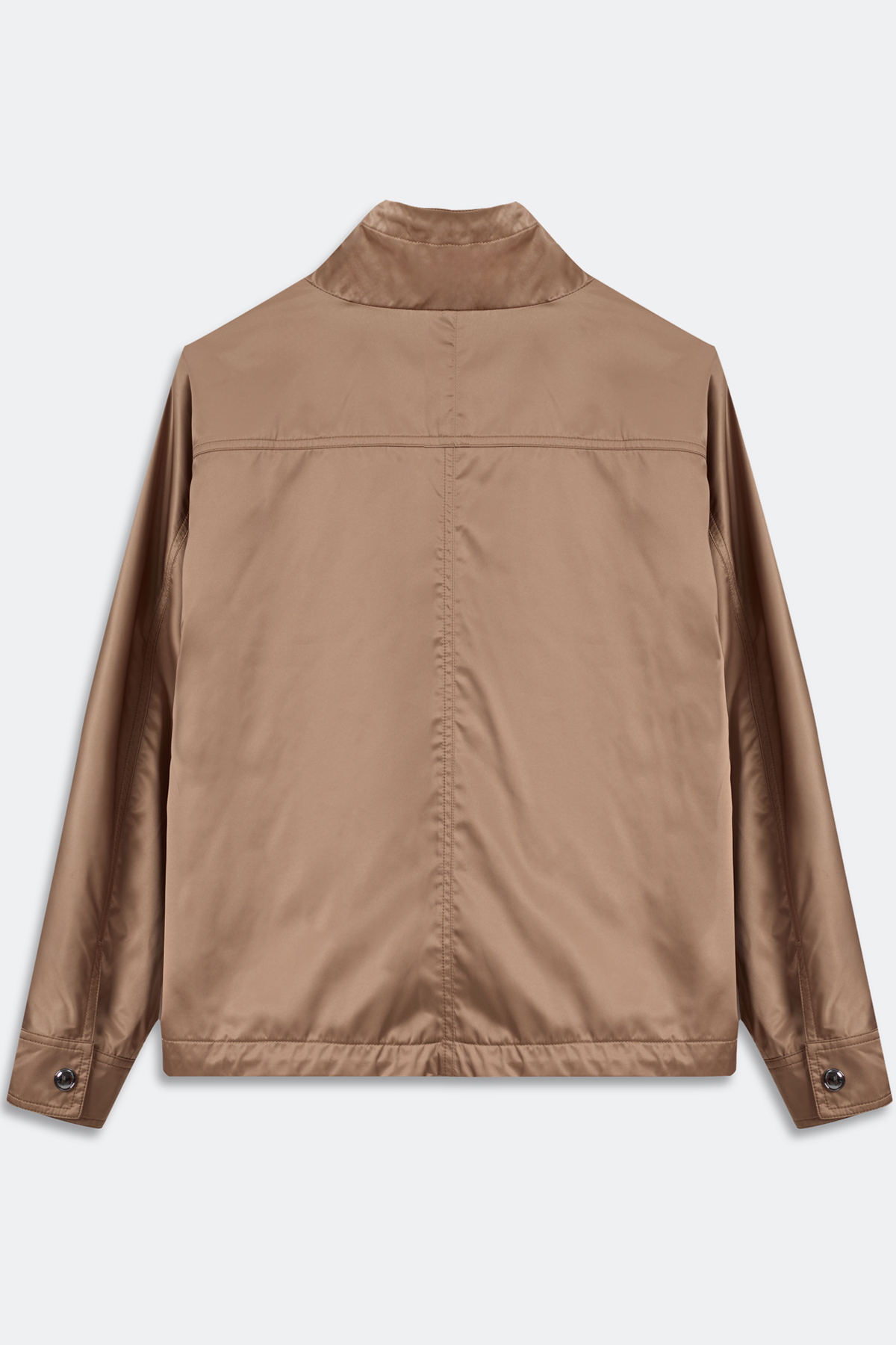 Темная двусторонняя сатиновая ветровка, 46