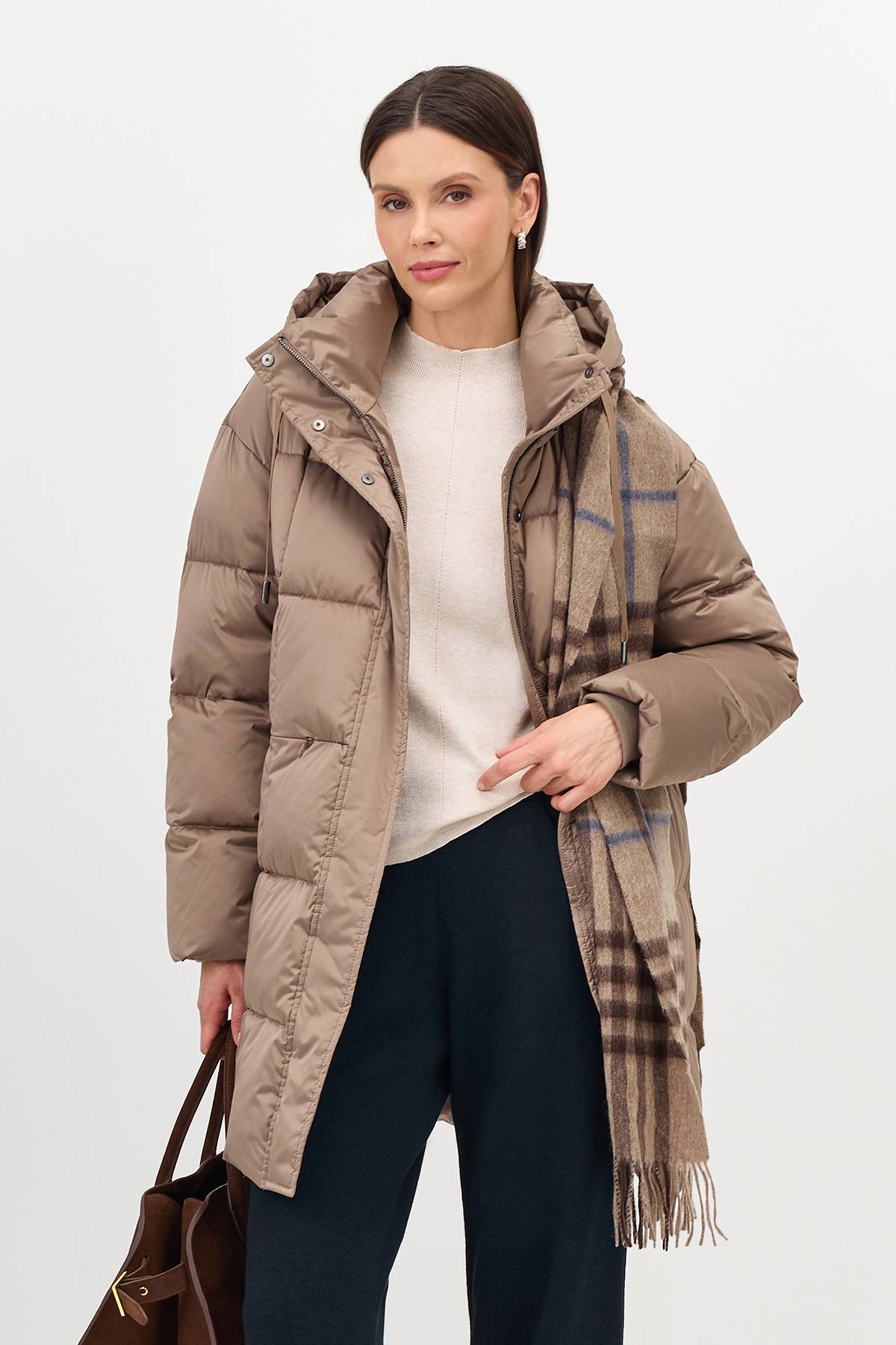 Лимитированная серия теплые брюки с застроченными стрелками и ремень, 40