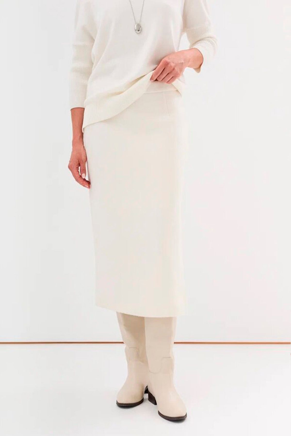 Юбка-карандаш из шерсти, 42р