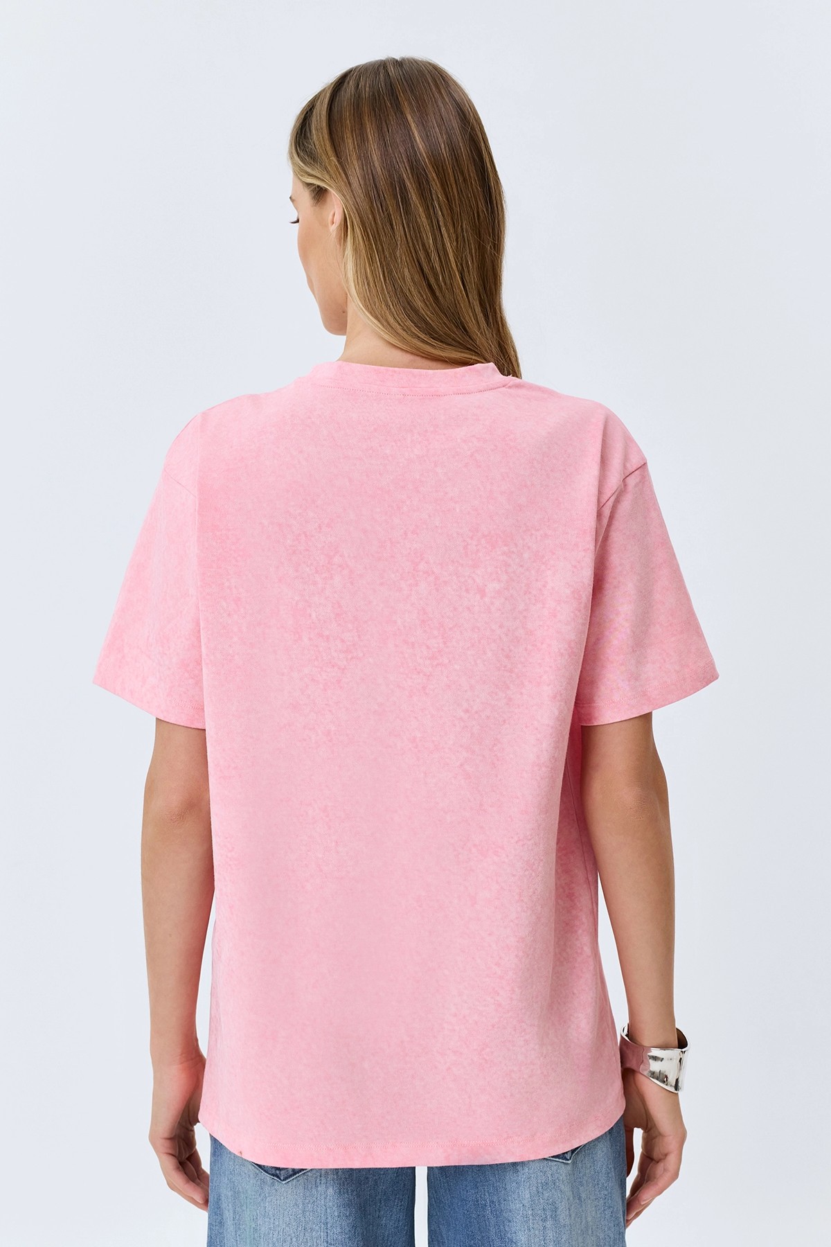 Oversize футболка с эффектом варки, 42