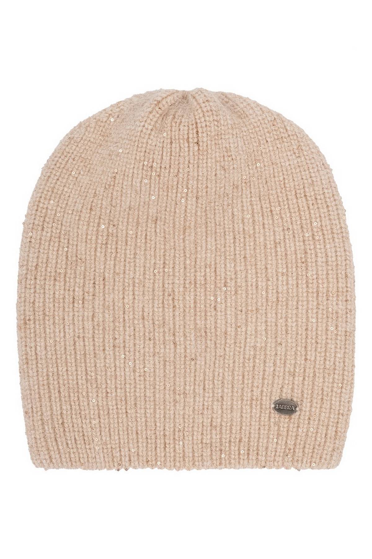 Шапка бежевая, One