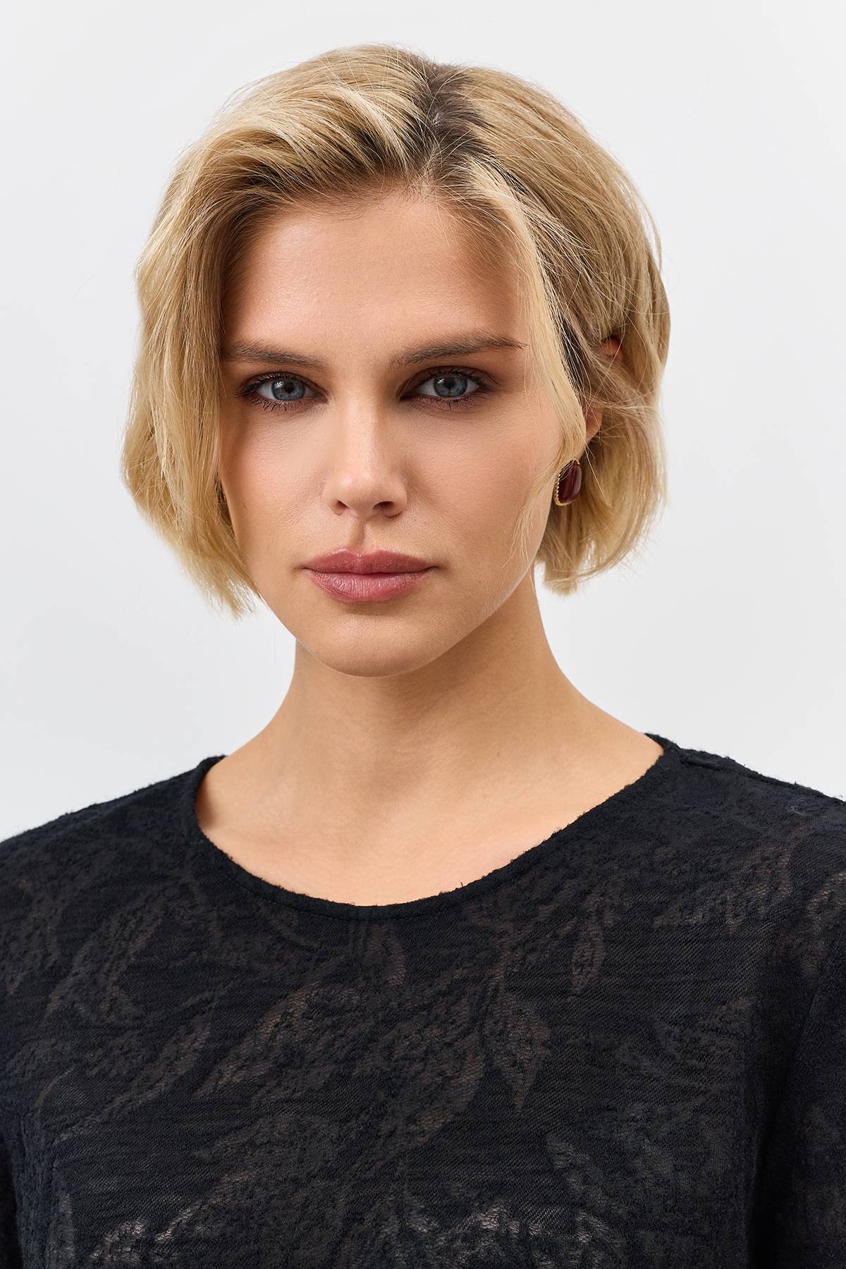 Лимитированная серия ажурный лонгслив с палантином, 36