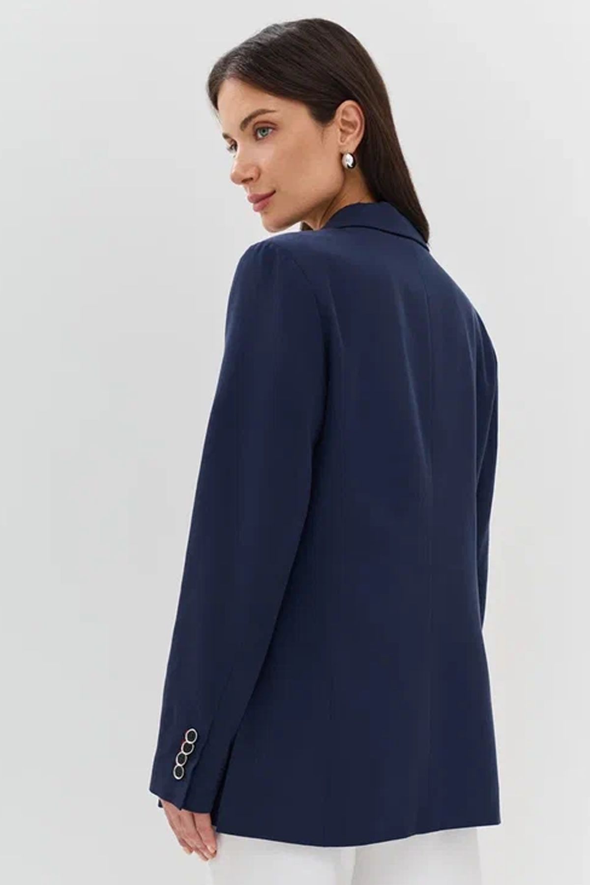 Классический синий жакет, 52р