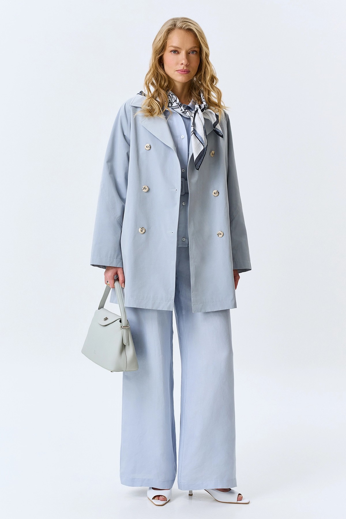 Весенний укороченный тренч, 46